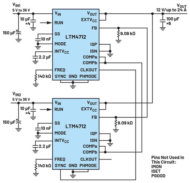 Figure 12. Input redundancy application circuit (Source: Analog Devices)
