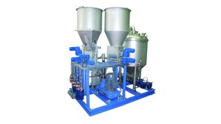 Kontinuierlich Homogenisieren und Dispergieren in mehreren Kammern – die MHD-Anlage von Ika senkt die Betriebskosten. (Bild: IKA)