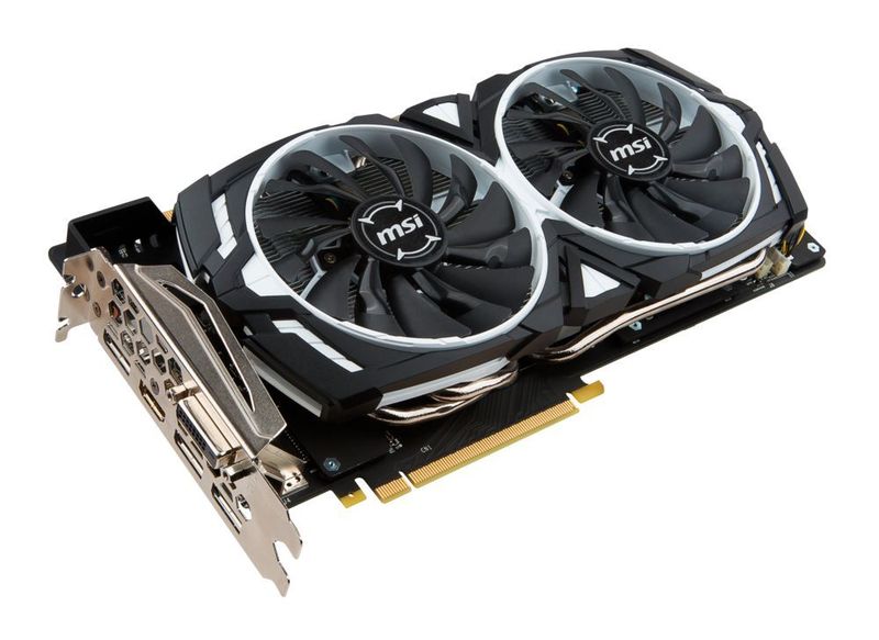 Ebenfalls mit Twin-Frozr-Lüfterdesign: MSI GTX 1070 Ti Armor 8G. (MSI)