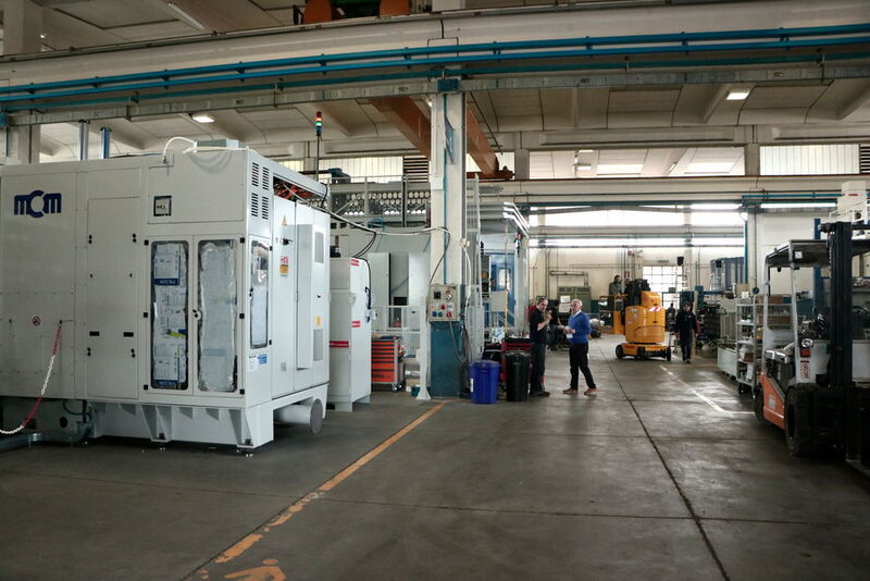 Besichtung der Fertigung und Montage bei MCM in Vigolzone. (Sonnenberg)