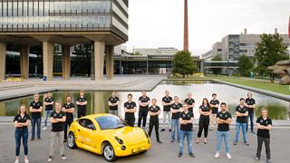 Gut 20 Studenten der TU Eindhoven haben an der Realisierung des Recycling-Stromers Luca mitgearbeitet. (TU Eindhoven)