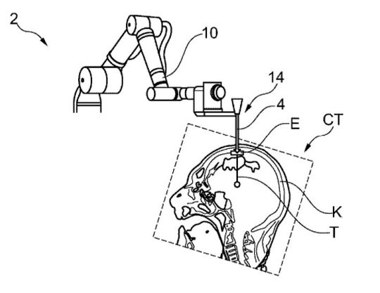 Medizinisches Robotersystem sowie Steuerungsverfahren(Bild:  B. Braun New Ventures/DPMA)