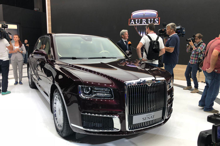 Die neu gegründete russische Autofirma Aurus hat das Luxusmobil Senat entwickelt und geht jetzt an den Start. Präsident Putin hat bereits eines der Fahrzeuge. (Bild: Wolfgang Gomoll)