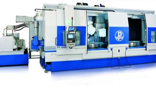 Bild 1: Komplettbearbeitung auf einr Maschine: Die Pittler PV1600 hat zwei Bearbeitungsstationen. (Bild: Pittler)