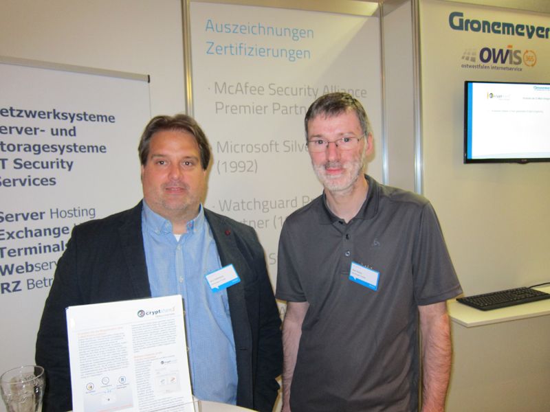 Jens Haferbeck und Axel Vierks (r.) Gronemeyer IT (Bild: IT-BUSINESS)