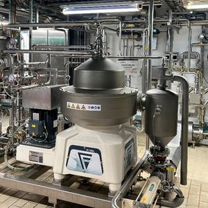 3-phasen Separator zur Trennung von Mozzarellaziehwasser (Bild: Flottweg)