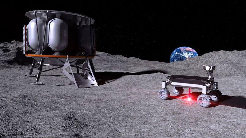 The scientists' vision: Testing the Moonrise technology on the moon. (Image:LZH)