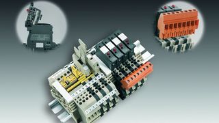 Die Reihenklemmen ermöglichen ein Rangieren und Verteilen in prozesstechnischen Anlagen und der Energieerzeugung. Detail 1: Schneller und präziser Sicherungswechsel durch schwenkbarem Sicherungshebel. Detail 2: Einfach die „BLZ“- Steckverbinder auf die Reihenklemmen stecken – Plug & Play – das spart wertvolle Verdrahtungszeit. Bild: Weidmüller (Archiv: Vogel Business Media)