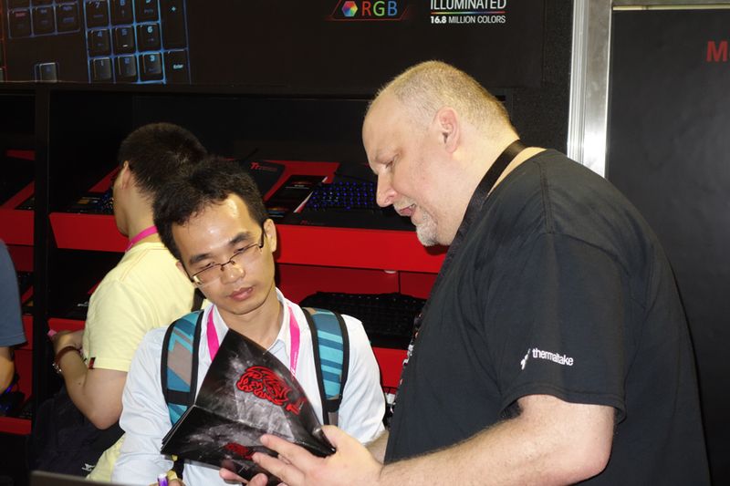 Jürgen Urbantat, Thermaltake, in Action (Bild: IT-BUSINESS)