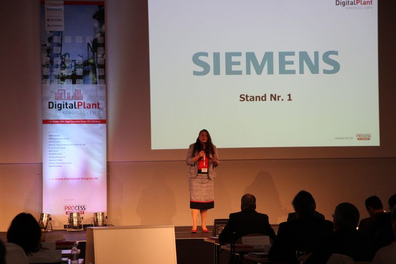 Petra Geiss, SiemensWeitere Bildergalerien zum Kongress:    Aussteller & Impressionen   Abendveranstaltung beim Digital Plant Kongress 2014 (Bild: PROCESS)
