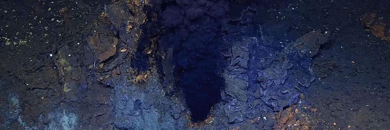 Ein schwarzer Raucher am Meeresgrund im arktischen Ozean(Bild:  HACON cruise 2021, REV Ocean)