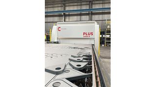 Die hochmoderne Anlage mit einer Laserleistung von 30 Kilowatt gilt als eine der größten und leistungsstärksten Laserschneideanlagen. (Bild: Kloeckner Metals Germany)