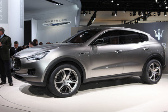 In Europa war der Maserati Kubang bereits zu sehen, die US-Autofans können in Detroit erstmals einen Blick auf die SUV-Studie werfen. (NAIAS)