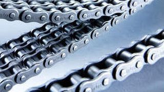 Der neue Hochleistungsschmierstoff Elidur wurde speziell für Elite Hochleistungsrollen- und Förderketten entwickelt. Auf dem Bild: Ketten aus dem Elite-Produktprogramm. (Bild: Iwis)