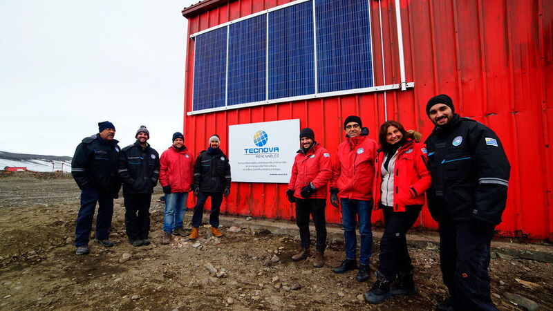 Novasol setzte gemeinsam mit ABB eine Photovoltaik-Lösung für die uruguayische Forschungsstation der Antarktis um. (ABB)
