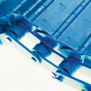 Die besondere Konstruktion der Scharnierbandförderer von Mayfran entlastet die einzelnen Komponenten und reduziert so deutlich den Verschleiß, was auch die Wartung günstiger macht.(Bild:  Mayfran)