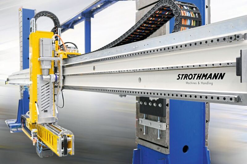 Alle Maschinen, die in den Anlagen zur Pressenautomation von Strothmann zum Einsatz kommen, werden mit Energieführungsketten ausgestattet. (Tsubaki Kabelschlepp)