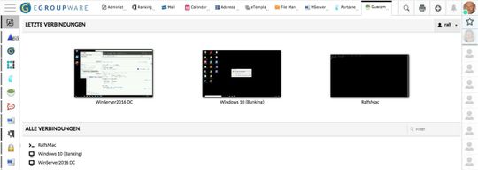 (Der Zugriff auf Firmenanwendungen erfolgt in EGroupware per VNC/RDP/SSH. (Bild: EGroupware))