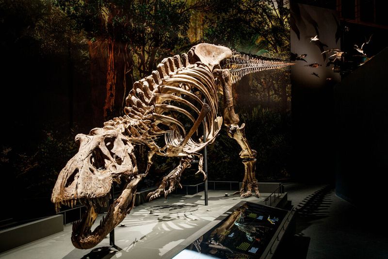 Skelett eines Tyrannosaurus rex. Fundort: Murray Ranch, Montana, USA (Bild: © Naturalis Biodiversity Center)