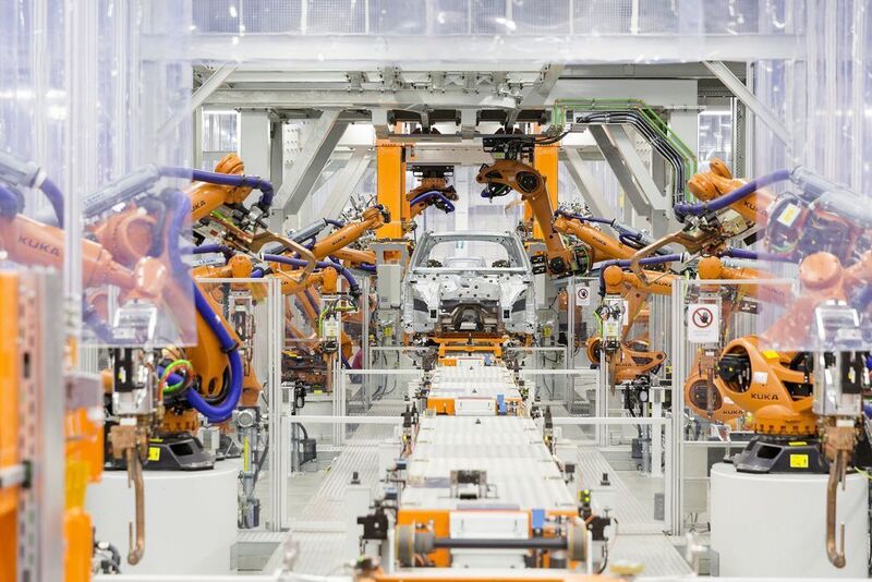 Das im September 2016 eröffnete Audi-Werk im mexikanischen San José Chiapa ist mit allen anderen Standorten des Konzerns vernetzt. (AUDI AG)