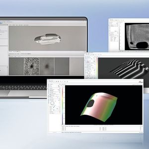 Die leistungsstarke Softwareplattform umfasst die Generierung eines Digitalen Masters aus Datensätzen fehlerfreier Referenzteile sowie weitere Analysewerkzeuge wie der Digitale Abziehstein und der Digitale Lichttunnel für die Einzelteil-Analyse.(Bild:  Micro-Epsilon)