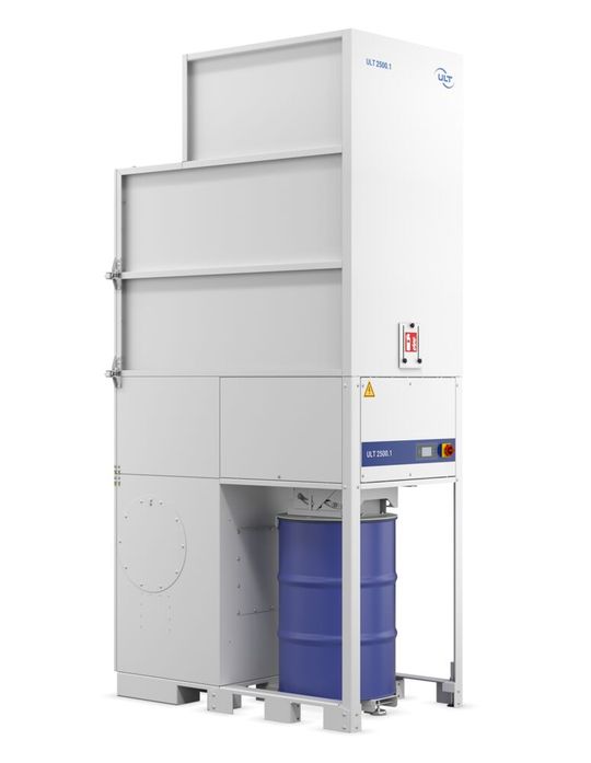 According to the manufacturer, the ULT 2500.1 extraction and filter system is designed for the reliable filtration of large quantities of dust in various industrial applications.(Image: ULT)