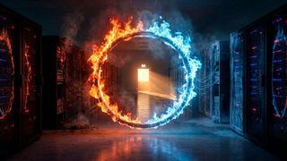 Mehr Rechen-Power braucht mehr Energie, mehr Energie stärkere Kühlung: Wie bringt ein Co-Location-Anbieter das in einem Rechenzentrum unter, das außer Ki noch andere Lasten aufnimmt, und wie  ist dieser Teufelskreis zu durchbechen?  (Bild: Gemini / KI-generiert)