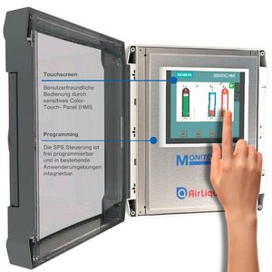 Das farbige Touch-Display erleichtert die Bedienung.