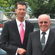 Kritik am Importeur: Der Sprecher des Seat-Händlerverbands, Martin Braunheim (li.) und Verbandspräsident Jürgen van Kolck.(Foto:  von Maltzan)