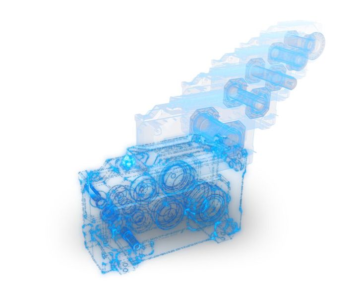 Um die Getriebe kundenindividuell zu gestalten, hat Flender sowohl den Produktentwicklungsprozess als auch die gesamte Prozesskette digitalisiert.  (Bild: Flender)