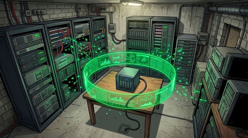 Mit Hilfe von SMB-Freigaben lassen sich QNAP-NAS-Systeme als zentraler Speicherpunkt im Netzwerk konfigurieren.(Bild:  Gemini / KI-generiert)