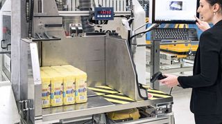 Die Möglichkeiten von KI in der Intralogistik veranschaulicht das System Dematic Automated Mixed Case Palletizing (AMCAP). (Dematic)
