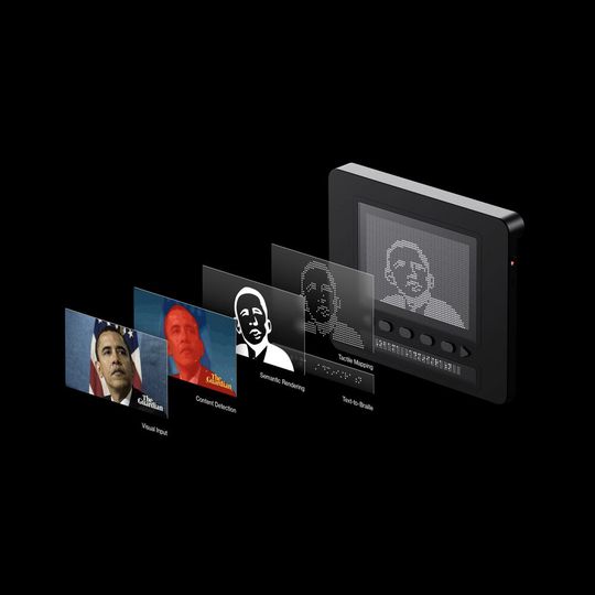 Mit dem intelligente taktile Grafikdisplay Dot Pad können sehbehinderte Menschen erstmals auf alle visuellen Inhalte im Internet zugreifen. Mit dem intelligente taktile Grafikdisplay Dot Pad können sehbehinderte Menschen erstmals auf alle visuellen Inhalte im Internet zugreifen.