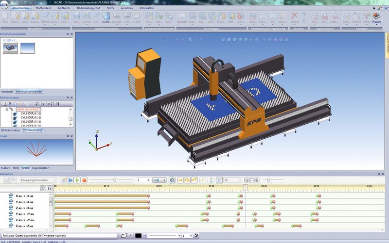 Die Bewegungs- und physikalische Simulation ist eine effektive Alternative zu physikalischen Tests, die die Planung und die Qualität von Produkten verbessert. (Bild: EPM Automation)