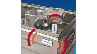 Das Label RFID-DistaFerr SL (UHF) von Schreiner LogiData zeigt sich von leitfähigen Materialien in der Umgebung unbeeindruckt und erzielt sehr gute Leseergebnisse auf Metalloberflächen. (Bild: Schreiner Group)