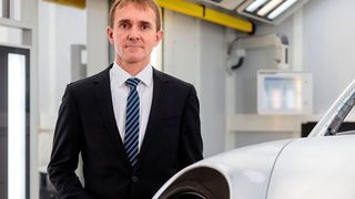 Laut Markus Kreutel, Gesellschafter von Porsche bei Smart Press Shop, wird das neue Presswerk in Halle „optimal“ auf die Anforderungen von Porsche und anderen OEMs abgestimmt sein. (Porsche/Marco Prosch)