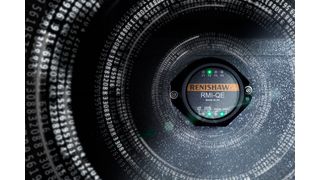 Renishaw is previewing its RMI-QE next-generation radio transmission system for probing on machine tools.  (Renishaw)
