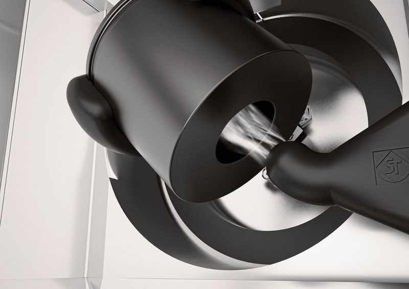 Die Reinigung der Messbecher erfolgt automatisch. (Bild: Siebtechnik)