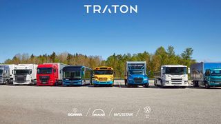 Die Traton Group macht den neuen Dienstleister Traton Charging Solutions der Gruppe bekannt. Mit seiner Hilfe sollen Elektro-Lkw den leichten Zugang zu einem dichten Netz von Ladestationen in Europa erhalten. Hier erklärt man, was man sich dabei gedacht hat ...  (Bild: Traton Group)
