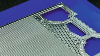 Metallische Bipolarplatte von Cellform. (Bild: Cellform)