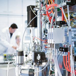 Die Liquid Flow Controller von Bürkert im Einsatz bei einem Kunden.