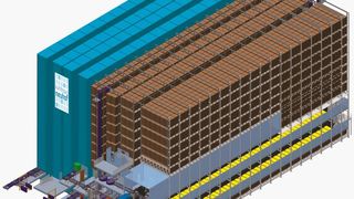 Der Neubau (brauner Bereich) konnte innerhalb von 20 Monaten realisiert werden. (Gilgen Logistics)