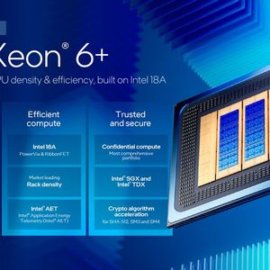 Der Xeon 6+ verfügt über 12 Speicherkanäle für schnellen DDR5-8000-SDRAM. Insgesamt sind bis zu 1,5 TB Arbeitsspeicher möglich.(Bild:  Intel Corporation)