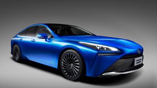 Der Toyota Mirai fährt mit Wasserstofftechnologie.  (Bild: Toyota)