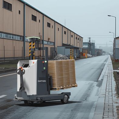 Der AMR Mover ist laut Cartken so konzipiert, dass er schnell einsatzbereit ist und Unternehmen hilft, die Automatisierung schrittweise zu erweitern, um operatives Risiko zu reduzieren und messbaren Mehrwert zu erzielen. (Bild: Cartken )