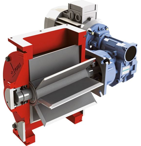 Zellenradschleusen – hier im Bild das Modell RVC – zeichnen sich durch eine hohe Robustheit aus. (Bild: Wam)