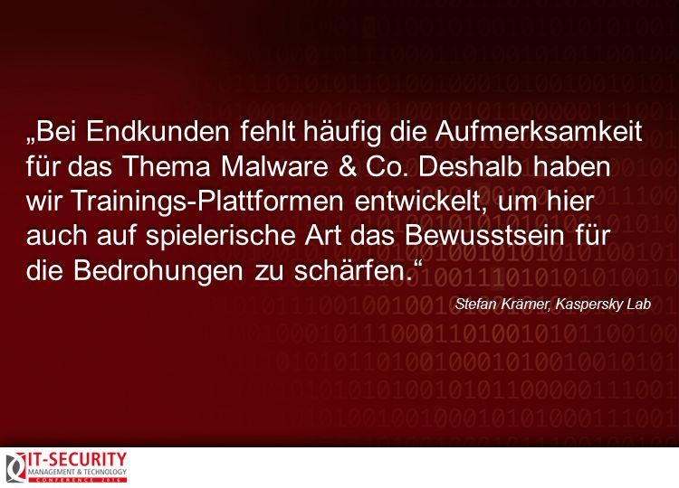 Stefan Krämer, Kaspersky Lab, zur IT-Security Conference 2016. #itseccon (Collage: AMATHIEU - Fotolia.com)