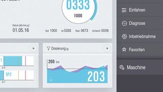 Neues HMI (Human Machine Interface) begleitet die Produktion mit grafischer Unterstützung. (Bild: Rovema)
