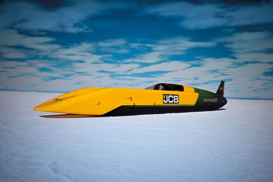Mit dem JCB-Hydromax stellte das US-amerikanische Unternehmen JCB jetzt den bisherigen Geschwindigkeitsrekord für Fahrzeuge mit Wasserstoffantrieb ein. Nicht zuletzt haben Systeme von Poppe + Potthoff aus Deutschland dazu beigetragen ...(Bild:  JCB)