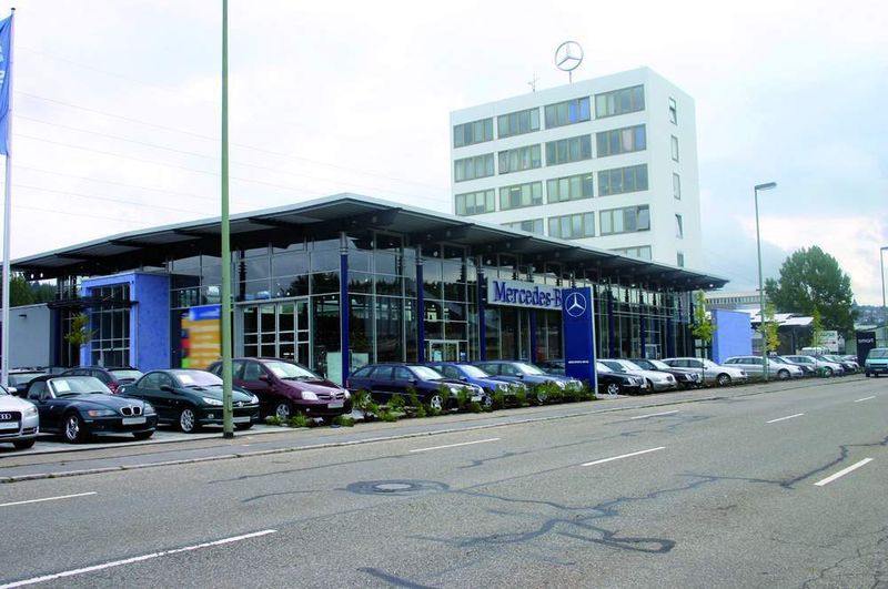 Auch in Pforzheim erwartet S & G die Mercedes-Kunden mit einem attraktiven Betrieb. S&G (Archiv: Vogel Business Media)